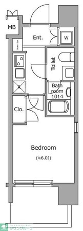 レジディア新宿御苑の物件間取画像